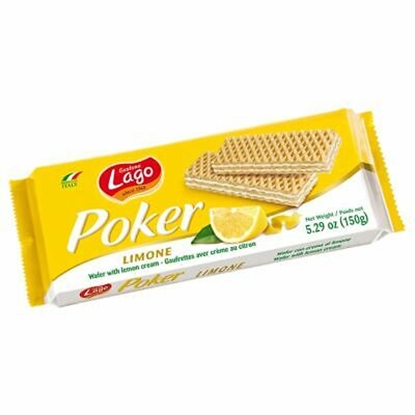 Picture of LAGO POKER WAFER MAXI LEMON 150GR